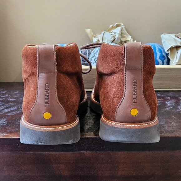Samuel Hubbard Men's Suede Chukka Boots, Chestnut, Sz 12 - Picture 5 of 16